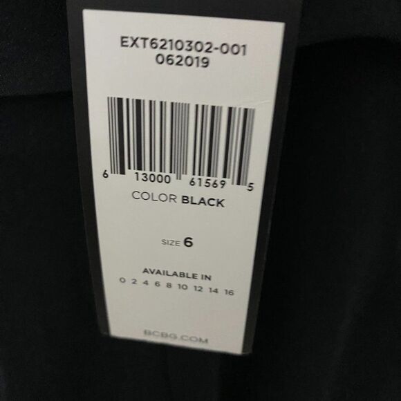 NWT BCBGMAXAZRIA  Low-luster satin Midi Dress - Beautiful!! Zip Back  Si… - Picture 4 of 5